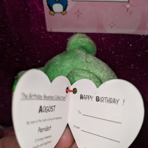 3/10$ August Birthday Beanie Baby! NWT perfect condition - Picture 3 of 4